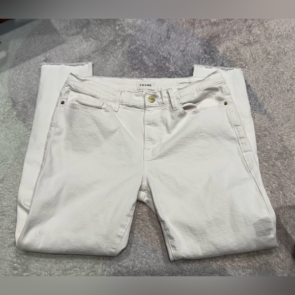 Frame Denim Denim - Frame Le‎ Skinny de Jeanne Denim Women's White Jeans Size 30
